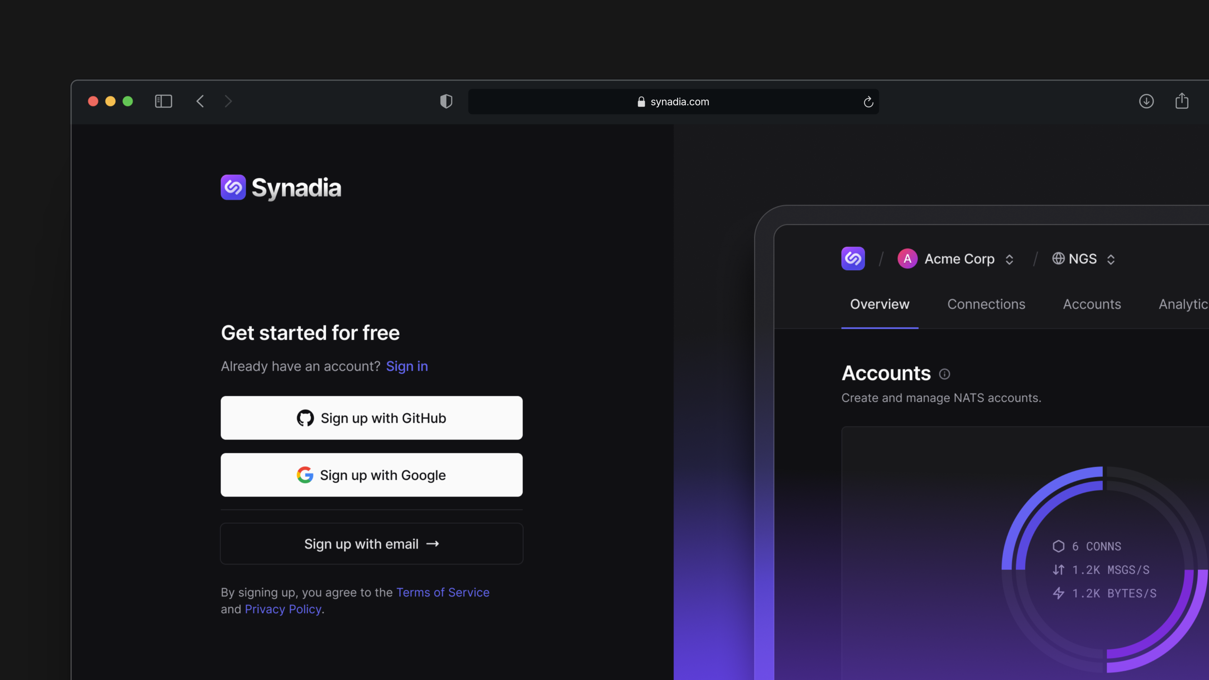 Synadia Cluster UI
