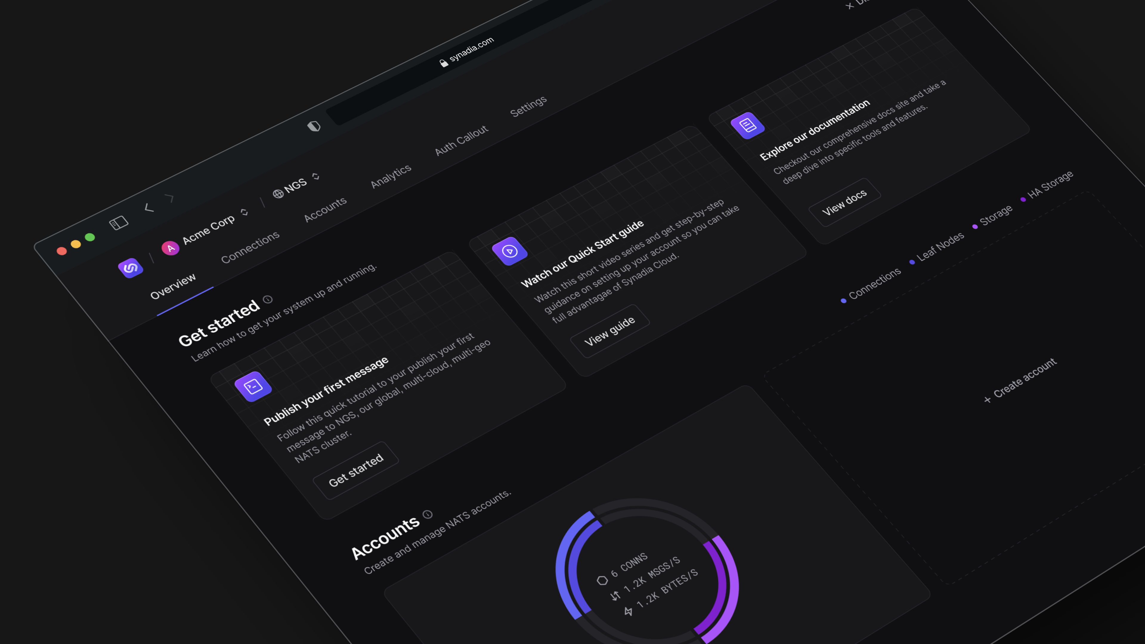 Synadia Dashboard